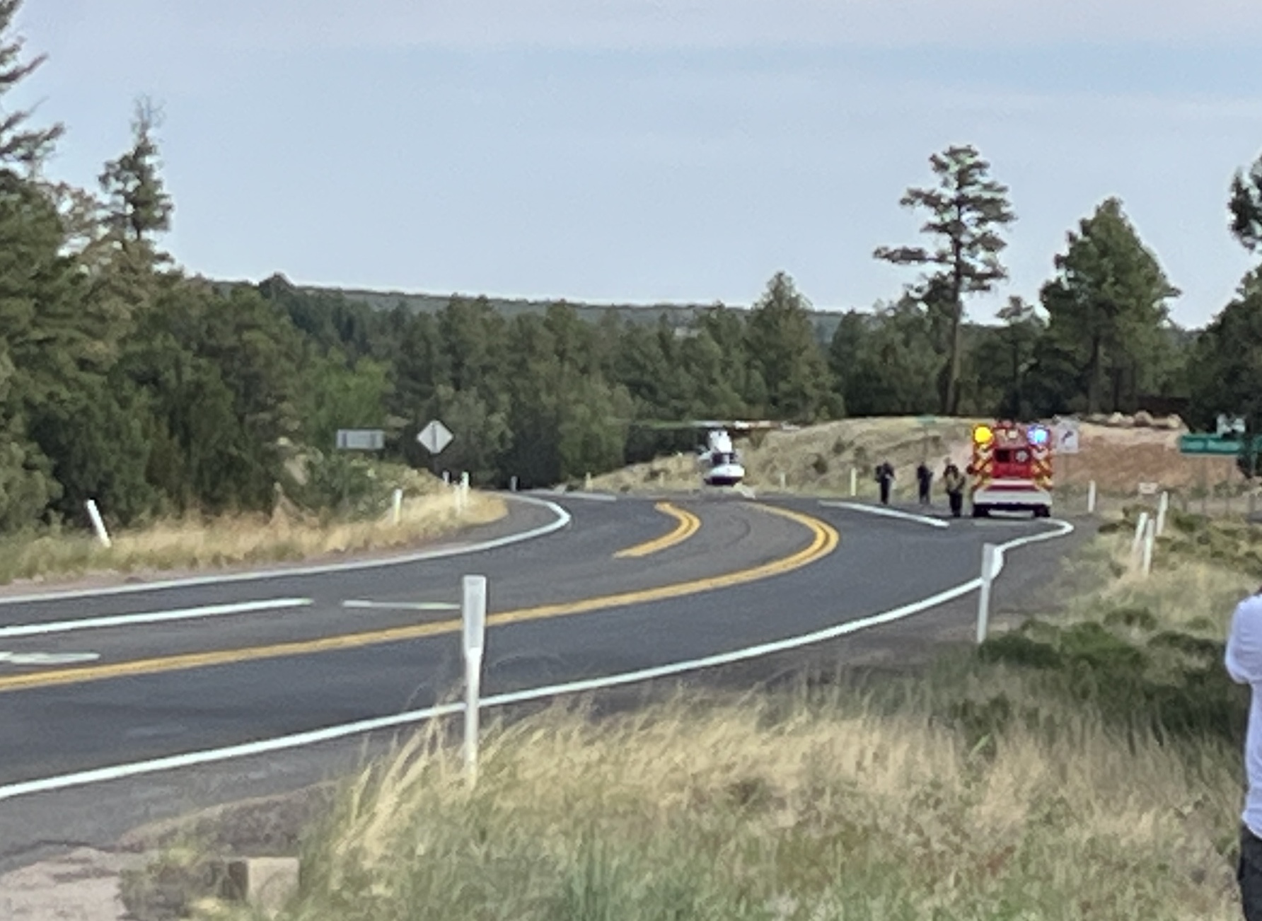 Medevac landed on Highway 260